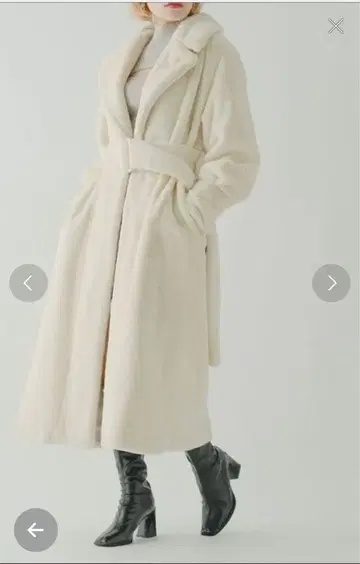 qumerry 에코 퍼 오버코트