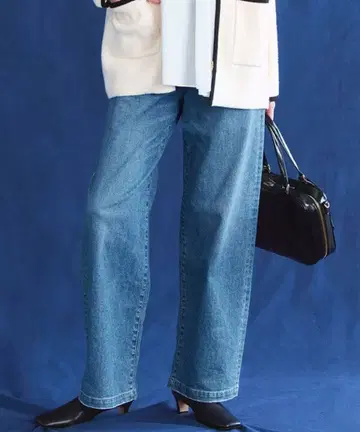 23구 DENIM 스트레치 와이드 팬츠