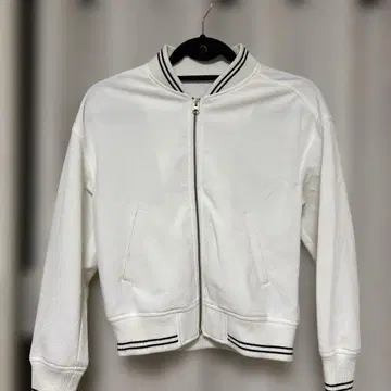 VIS 화이트 집업 자켓