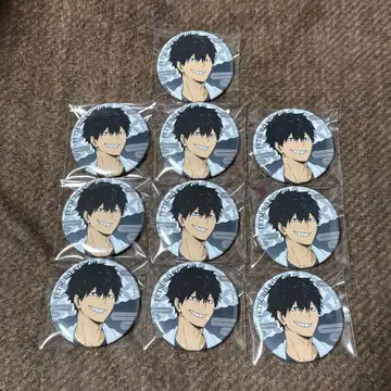 하이큐 극락탕 캔뱃지 쿠로오 테츠로