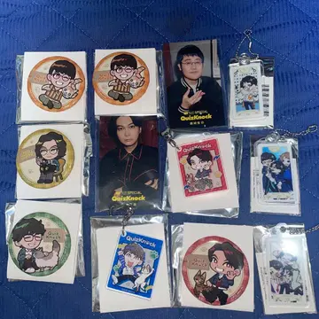 QuizKnock 굿즈 아크릴 키링 캔뱃지