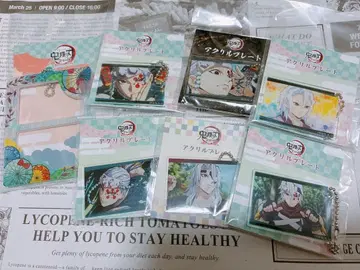 귀멸의 칼날 전 집중전 우즈이 텐겐 아크릴 플레이트, 케이스 일괄 판매