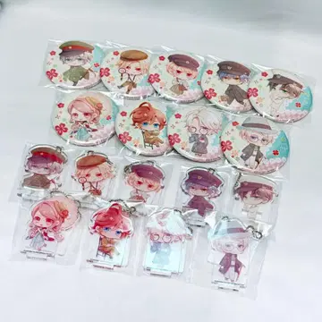 유노하나 Spring! 스텔라워스 특전 아크릴 스탠드 & 캔뱃지 세트