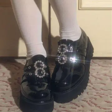 bubbles 더블 버클 로우 신발 40