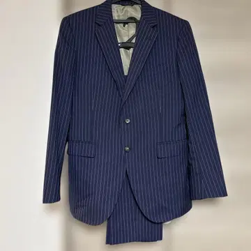아자부 테일러 네이비 스트라이프 비즈니스 정장 오더 셋업