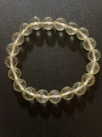 시트린 미러볼 컷 팔찌