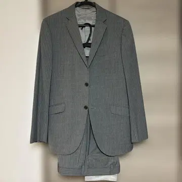 밀리언 클럽 오더 그레이 스트라이프 비즈니스 정장 셋업