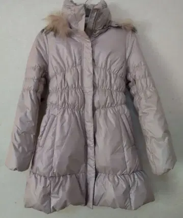 LEMIORE 후드 부착 다운 자켓 M 옅은 핑크