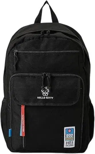 메이 오션 키티 HELLO KITTY 백팩 A4 수납 블랙