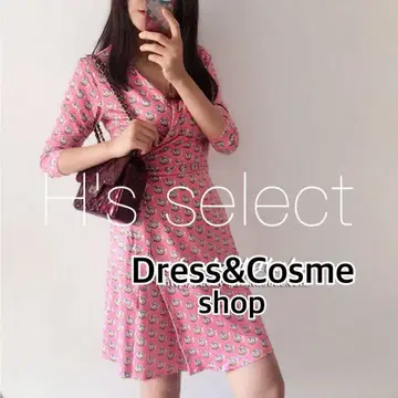 [ 새상품 ] 핑크 카슈쿨 랩 원피스