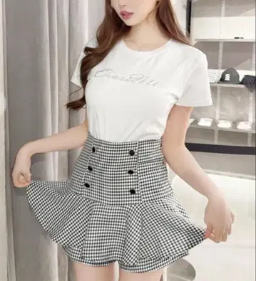 셰리미 cheri mi 더블 버튼 치마바지 S 사이즈