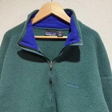 90s 눈 없는 F3 patagonia 플리스 집업 XL 그린