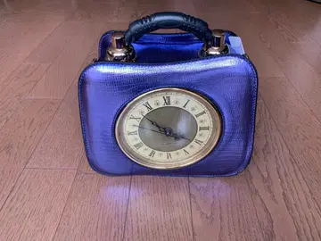 SUN-ACE 시계형 핸드백 보라색