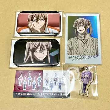 도겐안키 모모데라 신몬 캔뱃지 아크릴 참 포토 카드