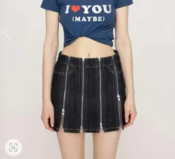 요시나가 히나 지퍼 달린 미니 스커트