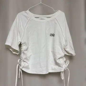 Chico 화이트 T셔츠 사이드드로우 스트링