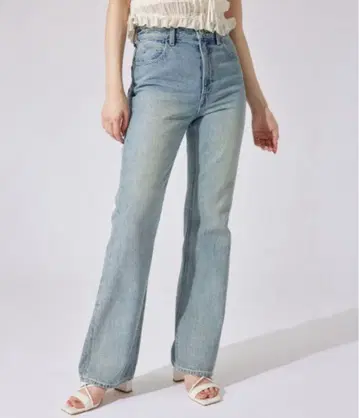 Shapely Make 저스트 허리 데님 팬츠