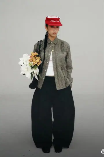 6 크레용 배기 팬츠 스트릿 시크 pushpush