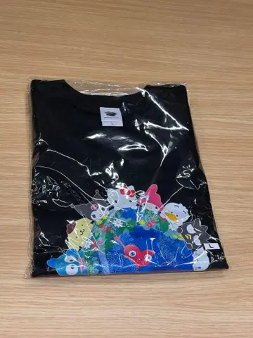 요코하마 꽃 박람회 산리오 뚱크뚱크 T셔츠 L 사이즈 블랙