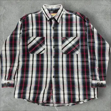 90s 00s 세인트 존스베이 플란넬 셔츠 좋은 배색 XL