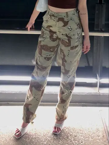 로스코 카모 무늬 카모플라쥬 카고 팬츠