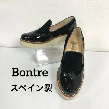 새상품급 칼자도스 본트레 오페라 통굽 로퍼 스페인산 이소재 블랙