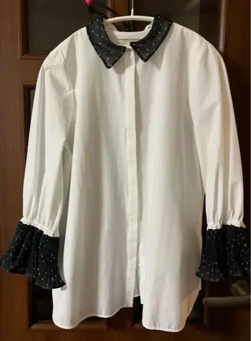 UNITED ARROWS 오간자 커프스 블라우스