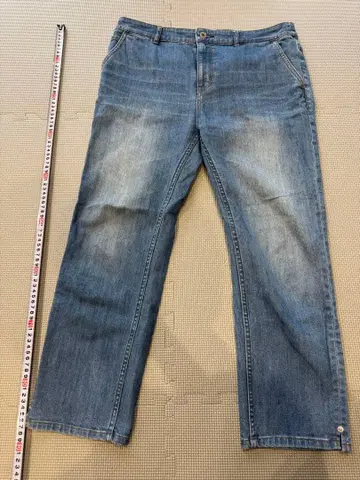 스트레이트 라이트 블루 데님 팬츠