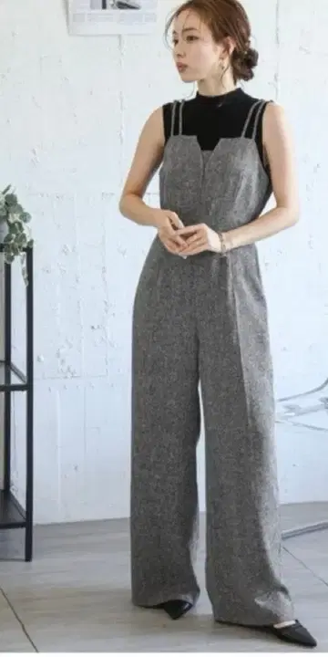 AMELY 뷔스티에풍 트위드 살로펫