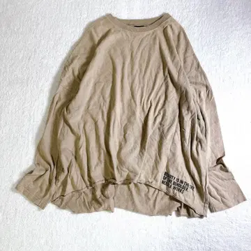 니들 웍스 오버 사이즈 T셔츠 롱티 프린트 티셔츠 S