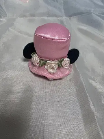 도쿄 디즈니 리조트 꽃 장식 핑크 모자 핀