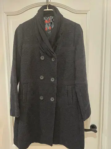 Desigual 블랙 패턴 자켓 코트