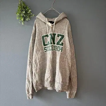 캔터베리 [L] 성인 스포티 따뜻한 속기모 영문 로고 프린트 자수 후드티