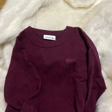 LACOSTE 버건디 스웨터