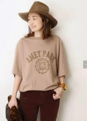 Deuxieme Classe 아메리카나 AMEY PARK 티셔츠