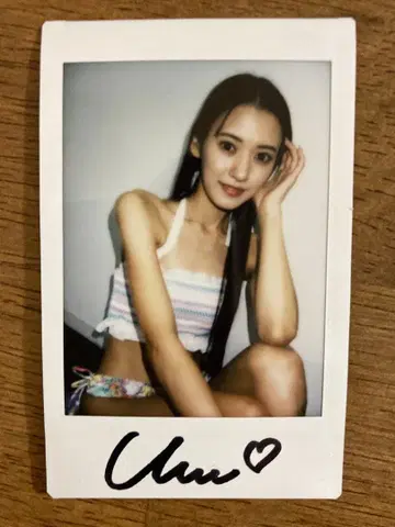 야카케 우미 친필 사인 폴라로이드 3