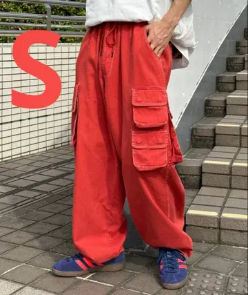 페르슈 멀티 포켓 와이드 이지 스노우 카고 팬츠