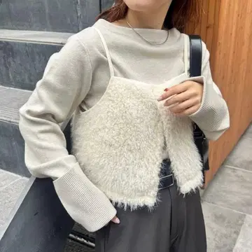 mystic 보아 뷔스티에 SET 니트