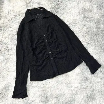 스키퍼 시어 셔츠(L) 비침 시스루 레이스 페미닌 한국 성인