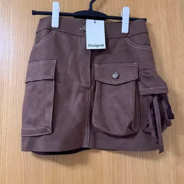 Desigual 브라운 미니 스커트 XS