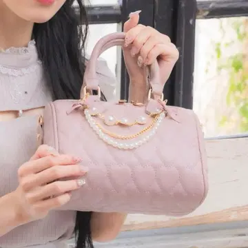 ROJITA 하트 퀼팅 체인 BAG 핑크
