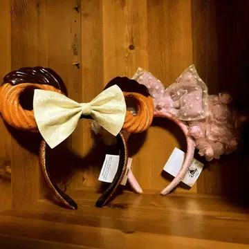 디즈니 머리띠 미키 츄러스 미니 핑크 플라워