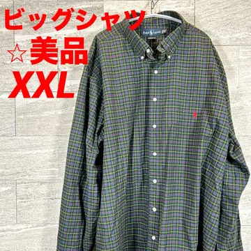 새상품급 랄프 로렌 2XL 빅 체크 셔츠 클래식 핏