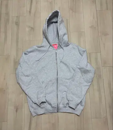 TRIVE WEAR Gray Basic Zip Up Hoodie L