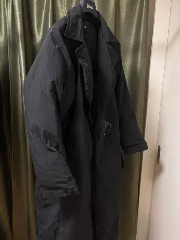 블랙 모즈 코트 벨트 포함