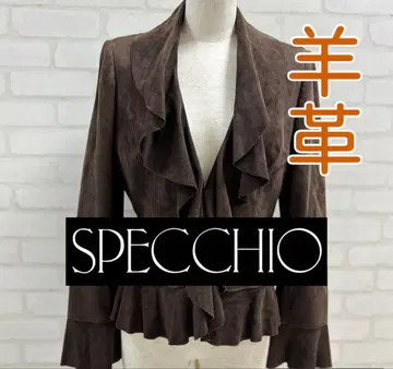 새상품급 SPECCHIO 양가죽 브라운 자켓