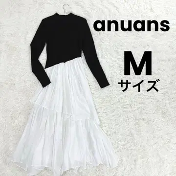 [ 새상품급 ] 아뉴앙스 불규칙 밑단 도킹 니트 원피스 MIX