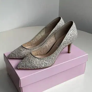 DIANA 플라티나 글리터 튤 힐 7cm 24cm