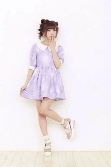 LIZ LISA 라벤더 별자리 원피스