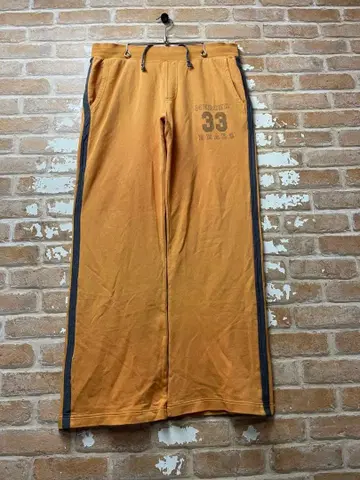 UNIQLO 올드 유니클로 스웨트 팬츠 오렌지 페이드 y2k